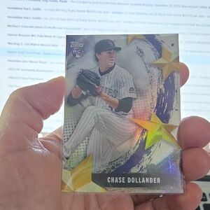 Topps Baseball Card with Star Design